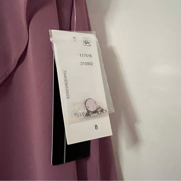 BNWT Women's Knee length Sleeveless Dress with Rhinestone accents in Elderberry - Picture 6 of 7